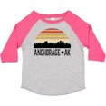 thumbnail image 3 of Inktastic Anchorage Alaska Skyline Boys or Girls Toddler T-Shirt, 3 of 5