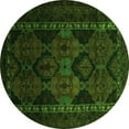 thumbnail image 1 of Ahgly Company Indoor Round Persian Green Traditional Area Rugs, 5' Round, 1 of 1