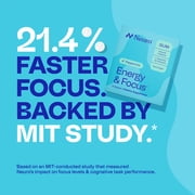 Neuro Energy & Focus Peppermint Gum Pack 6 Pieces - 40mg Natural Caffeine Gum & Nootropic Energy Supplement with L-Theanine & B Vitamins - Sugar Free, Vegan