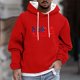 thumbnail image 1 of Sudadera con capucha para hombre, informal, a la moda, con estampado, con cordón, de manga larga, de poliéster, 1 of 5