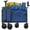 Blue-new, variant on Gianna Folding Double Decker Wagon with Brakes, 54" Extra Long Extended Cart, Equipped with 7" All-Terrain Big Wheels for Camping, Sports，Blue