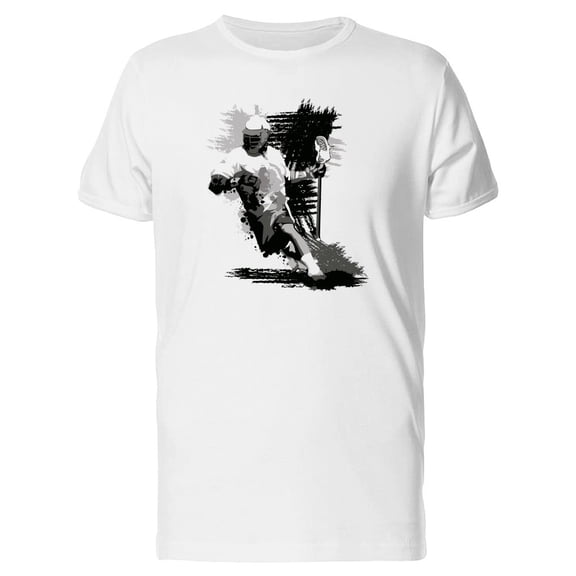 Grunge Lacrosse Player Sketch Tee Men's -Image by Shutterstock