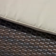 thumbnail image 5 of Lenin Outdoor Wicker Adjustable Armless Chaise Lounge with Cushion - Multibrown and Beige, 5 of 11