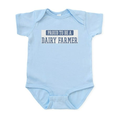 

CafePress - Proud To Be A Dairy Farmer Infant Bodysuit - Baby Light Bodysuit Size Newborn - 24 Months