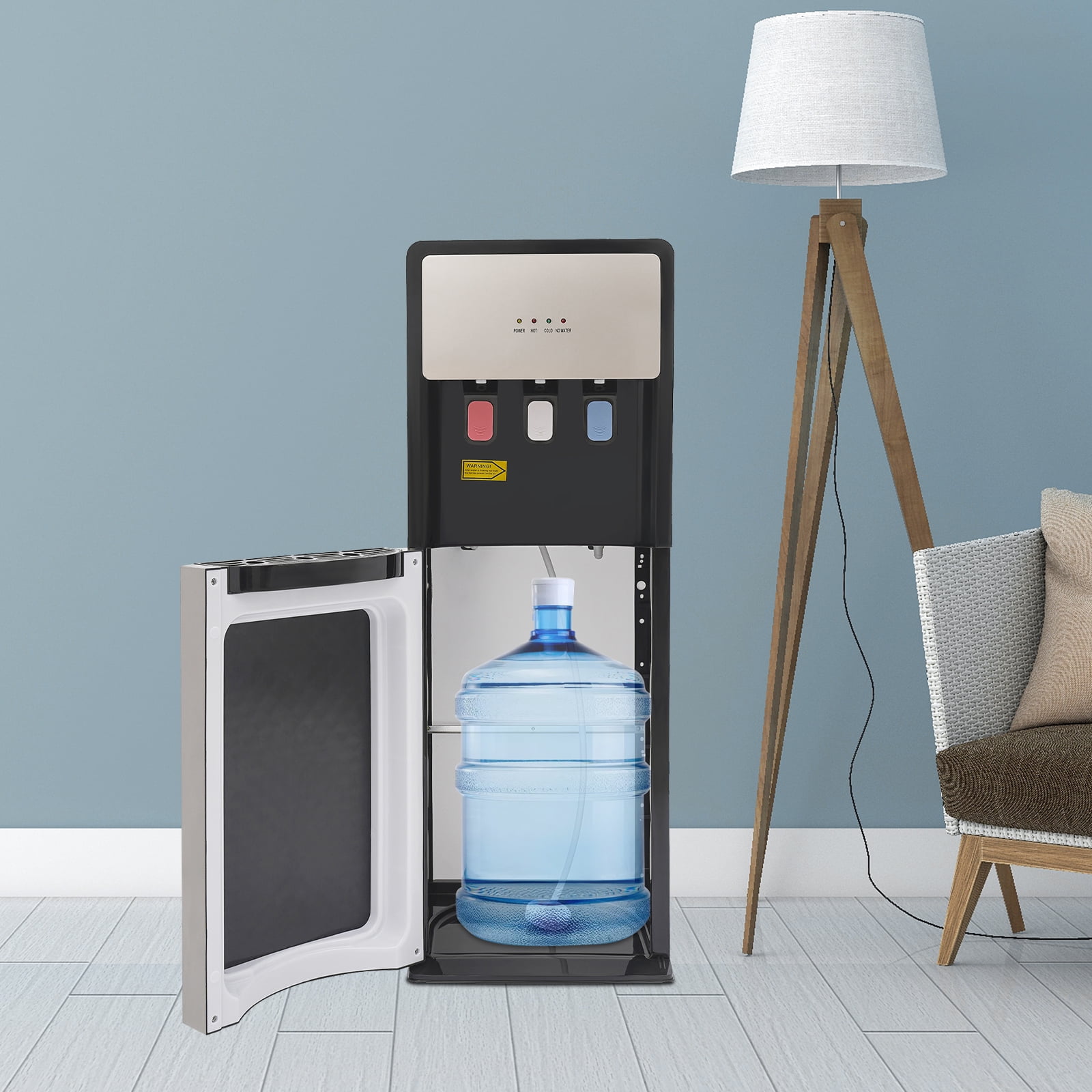 Water Cooler Bottom Loading Dispenser with 3 Temperature Settings (Hot/Cold/Room) PP and The electrostatic Spraying Treatment