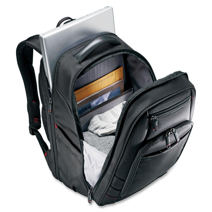 Samsonite Xenon 2 Laptop Backpack, 12.25 x 8.25 x 17.25, Nylon, Black - image 3 of 3