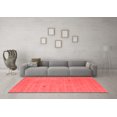 thumbnail image 3 of Ahgly Company Indoor Round Abstract Red Contemporary Area Rugs, 6' Round, 3 of 4