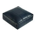 thumbnail image 5 of hengtong Soft PU Leather Pouf Handmade Ottoman Pouf Square Floor Cushion Ottoman Navy, 5 of 9