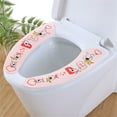 thumbnail image 6 of Close Stool Warmer Washable Soft Lid Pad Cloth Cover Mat Toilet Seat Cover Toilet Seat Sticker 2, 6 of 8