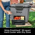 thumbnail image 3 of Ninja FrostVault 30qt Hard Cooler with Dry Zone, Ice Chest Cooler, Gray, 3 of 11