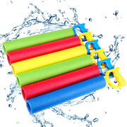 6 Pack Foam Water Shooter, Water Guns Toys Water Blaster for Swimming Pool Beach Summer Outdoor, Water Squirt Guns Set Up to 31ft for Boys Girls Adults