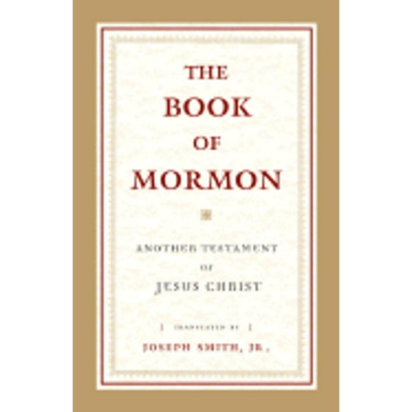 The Book of Mormon: Another Testament of Jesus Christ (Hardcover 9780385519472) by Dr. Joseph Smith