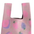 thumbnail image 6 of Women's Knit Tote Bag Fashion Lady Knitted Handbag for Vacation Travel Party pink, 6 of 7