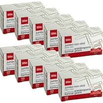 Office Depot® Brand Paper Clips, Jumbo, Silver, Nonskid Finish, 100 Clips Per Box, Pack Of 10 Boxes