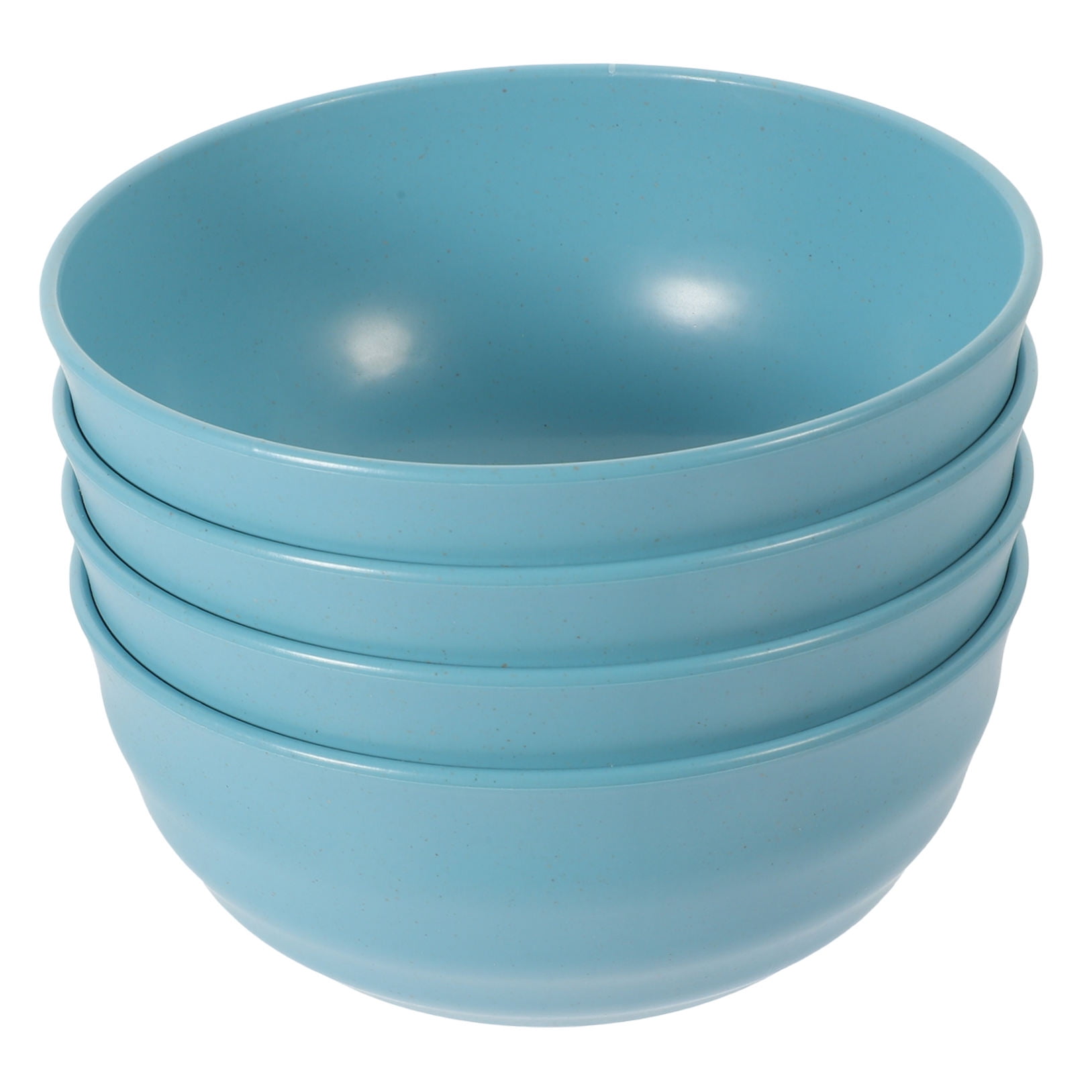 Masteelf  4 Pcs Reusable Wheat Straw Bowls Large for Eating Soup Unbreakable Cereal Blue