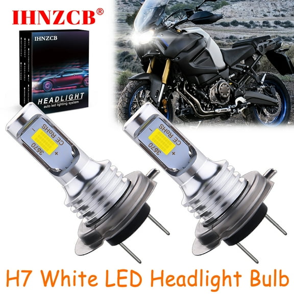 IHNZCB for Yamaha Super Tenere XTZ1200 2012-2017 - 2X H7 LED Headlights Bulb 55W White YTB,Motorcycle Light,Y35
