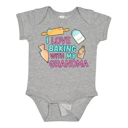 

Inktastic I Love Baking with My Grandma Gift Baby Girl Bodysuit
