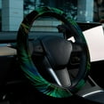 thumbnail image 6 of Peacock Feathers Car Wheel Cover, 14.5 Inch Printing PVC Leather Steering Wheel Cover Auto Accessories, 6 of 6