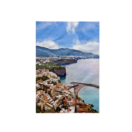 3dRose, Italy, Tyrrhenian sea, Sorrento, Gulf of Naples - EU16 MGL0088 - Miva Stock, 15x22 Hand Towel