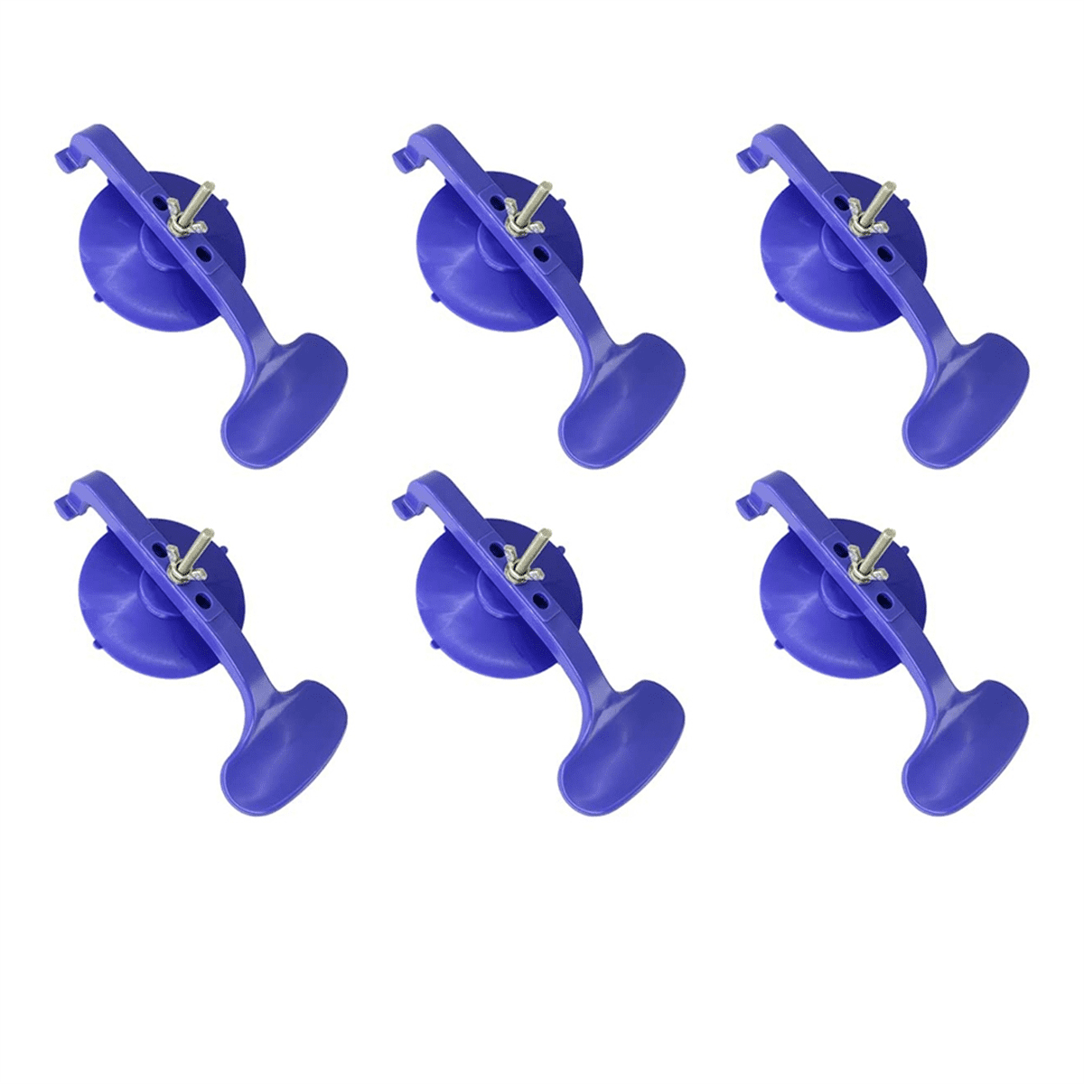 Kit De 6 Pinces à Ventouse Pour Réparation Pare-brise - Serrage Mains Libres, Non Marquant - Pour Collage Voiture, Fenêtres, Autocollants