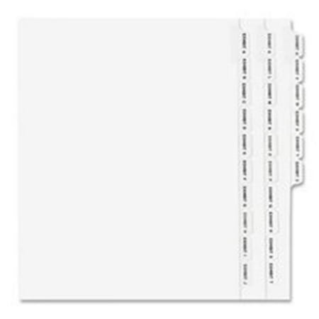 - Consumer Products Legal Dividers- Alphabetical A-Z- Side Tabs- 11in.x8-.50in.