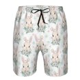 thumbnail image 4 of Naloa Rabbit And Flower Men's Beach Shorts, Surfing shorts, Swim trunks, Quick Dry Swim Trunks for Surfing Beach Fun - XX-Large, 4 of 9