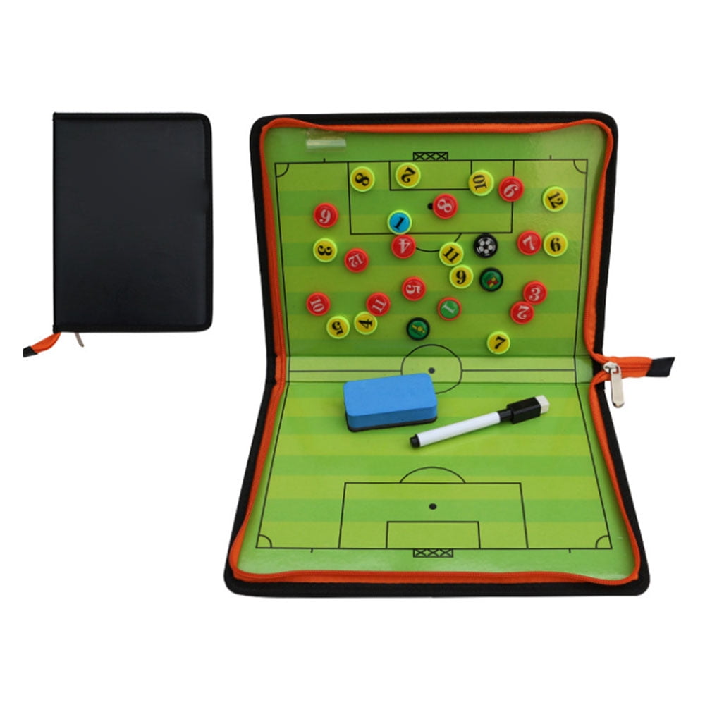 Football Game Portable Football Training Tactics Clipboard Soccer Board 