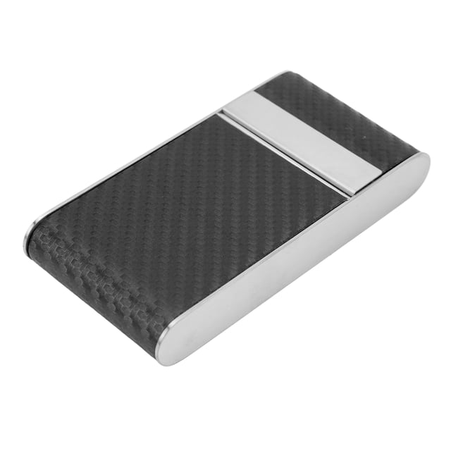 Case Cover, Stainless Steel Lightweight Scratch Resistant Case Slim For Men For Driver License Black