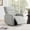 Dove-Fix Headrest, variant on ReNest Power Glider Recliner, 270° Swivel Chair with USB & Type-C Charge for Nursery, Faux Leather in Camel