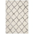 thumbnail image 3 of SAFAVIEH Berber Abel Geometric Shag Area Rug, Ivory/Gray, 5' x 7', 3 of 9