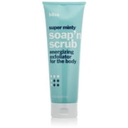 Bliss Super Minty Soap'n Scrub Energizing Exfoliator for the Body, 8 Fl Oz