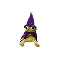 thumbnail image 2 of Halloween Wizard Frogs Plush Toys, Cute Green Frog Stuffed Animal with Witch Hat Cape & Pumpkin, Spooky Soft Frog Plush Doll for Halloween Home Decor & Gift, 2 of 5