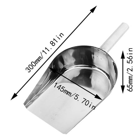 

WANYNG Ice Scoop Ice Scoop For Multi-Purpose Use Stainless Steel Metal Food Scoop Kitchen Restaurant Bar Party Wedding Ice Machine Heavy Duty Silver