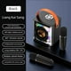 thumbnail image 3 of Mini Máquina de Karaoke Portátil con Altavoz Bluetooth, Luz Envolvente de Colores y 2 Micrófonos Inalámbricos para Niños y Adultos B, 3 of 5