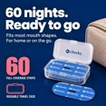thumbnail image 6 of Cheeky Mouth Tape for Sleeping with Travel Case, Anti-Snoring Strips for Nasal Breathing,  Blue , 60 Count, 6 of 6