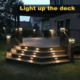 thumbnail image 2 of 4/8/12 Pack Solar Deck Lights Garden Landscape Step LED Solar Lamp Balcony Fence Lights Outdoor Waterproof Path Stair Wall Lighting, 2 of 6