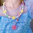 thumbnail image 4 of Set de joyas SIELEVIN para niños, collar y pulsera con unicornio y arcoíris, 4 of 7