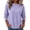 Purple, variant on Womens Side Split Top Textured Long Sleeve Crewneck Relaxed Fit Casual Pullover