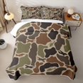 thumbnail image 2 of Feelyou Plane Camo Twin Quilt Set for Boys, Rustic Camouflage Twin Coverlet Set for Boys Girls, Green, 2 Pieces, 2 of 7