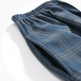 thumbnail image 3 of Plaid Pajama Pants for Men with Pockets Big & Tall M-4X Plus Size Casual Elastic Waist Wide Leg Comfort Cotton Loungewear Trousers Pant, 3 of 3