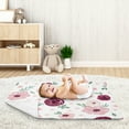 thumbnail image 5 of Sweet Jojo Designs Watercolor Floral Red Pink and Grey Baby Security Blanket, 5 of 5