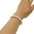 thumbnail image 2 of Adjustable Faux Pearl Crystal Cuff Bracelet, 2 of 5