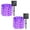 Purple 2Pack, variant on QiShi Solar String Lights Outdoor, 33Feet 100 LED Copper Wire Lights, 8 Modes Solar Powered Fairy Lights, Waterproof Solar Decoration Lights for Garden Yard Party Wedding Christmas (Warm White)-1Pack