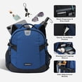 thumbnail image 7 of WATERFLY Unisex Student 20L Small Casual Travel Hiking Nylon Backpacks Daypack,Blue, 7 of 7