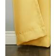thumbnail image 6 of No. 918 Nathan Casual Textured Semi-Sheer Grommet Curtain Panel, 48" x 63" in Yellow, 6 of 7