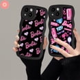 thumbnail image 2 of Casetify Graffiti Barbie Funda Para Samsung A14 A23 A12 A04 A50s A04s A20 A51 A52s A50 A04E A21s A11 A22 A03s A13 A31 A02s A30s A33 A53 A52 A32 Love Heart Star Ondulante Borde Cubierta Suave, 2 of 3