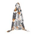 thumbnail image 7 of Honeii Funny Cats Print Poncho Cape, Cloak Coat, Snuggly Hooded Wearable Blanket, Hooded Cape For Teenagers,Halloween Costumes-Large, 7 of 7