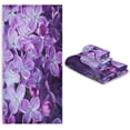 thumbnail image 7 of Coolnut Towel Bathroom Sets, Spring Lilac Purple Floral Towels 3-Piece, Bath Towel Hand Towel Washcloth, Towel Set of 3 Multifuntion for Home Kitchen Hotel Gym Swim Washcloth Gift, 7 of 7