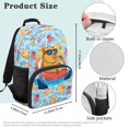 thumbnail image 7 of Aplkyhs Summer Capybara School Backpack for Boys Girls Ages 6-18 Elementary Middle High School Students Large Capacity Lightweight Water Resistant for Daily School, 7 of 7