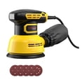 thumbnail image 1 of 5-Inch Random Orbital Sander 12000RPM 6 Variable Speed Sander Machine with 5Pcs Sandpapers for Woodworking EU Plug, 1 of 5